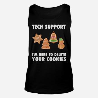 Funny Christmas Tech Support Shirt Computer Programmer Unisex Tank Top | Crazezy DE
