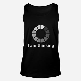 Funny Computer Loading I Am Thinking Unisex Tank Top - Thegiftio