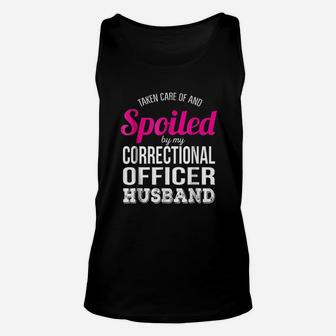 Funny Correctional Officer Wife Unisex Tank Top | Crazezy UK