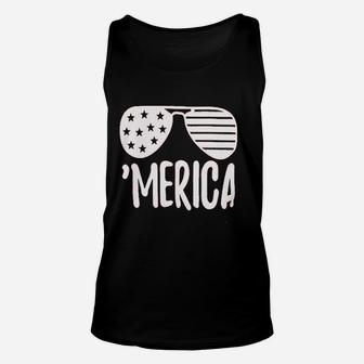 Funny Cute American Flag Unisex Tank Top | Crazezy