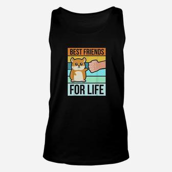 Funny Cute Hamster Gifts Face Best Friends For Life Unisex Tank Top | Crazezy AU