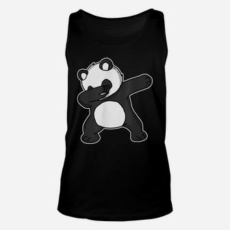 Funny Dabbing Panda Dab Dance Cool Panda Lover Gift Unisex Tank Top | Crazezy