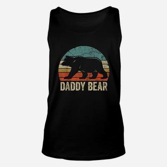 Funny Daddy Bear Dad Fathers Day Dad Daddy Bear Unisex Tank Top | Crazezy CA