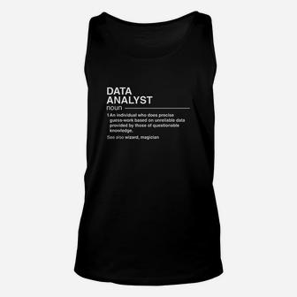 Funny Data Analyst Definition Data Scientist Unisex Tank Top | Crazezy DE