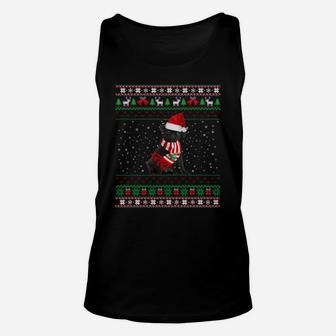 Funny Dog Black Pug Ugly Christmas Sweaters Sweatshirt Unisex Tank Top | Crazezy