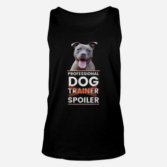 Funny Dog Trainer Pitbull Mom Dad Unisex Tank Top | Crazezy UK