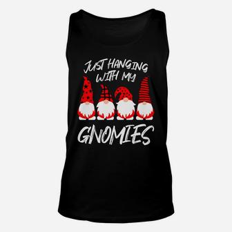 Funny Elves Christmas Gnomies Matching Family Pajama Costume Unisex Tank Top | Crazezy DE
