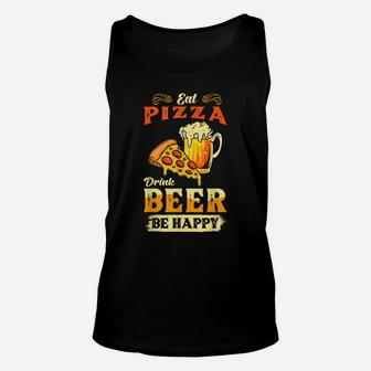 Funny Food Quotes - Eat Pizza Drink Beer Unisex Tank Top | Crazezy CA