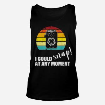 Funny For Old Film Camera Enthusiast Or Fan Or Hobbyist Unisex Tank Top - Monsterry UK