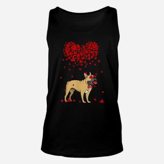 Funny French Bulldog Outfit Dog Valentine Unisex Tank Top - Monsterry UK