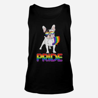 Funny Gay Pride Lgbt Rainbow Flag Shirt French Bulldog Gift Unisex Tank Top - Monsterry CA