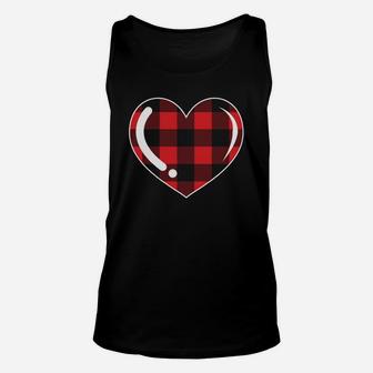 Funny Gift Heart Stripe Valentine Gift Happy Valentines Day Unisex Tank Top - Seseable