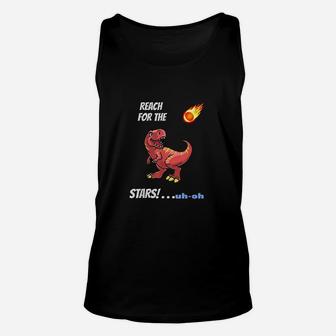 Funny Gift Trex Reach For The Stars Unisex Tank Top | Crazezy