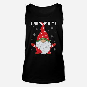 Funny Gnome Pajama Papa Gnome Xmas Cute Christmas Gnome Unisex Tank Top | Crazezy