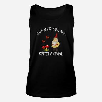 Funny Gnome T Shirt, Gnomes Are My Spirit Animal Unisex Tank Top | Crazezy UK