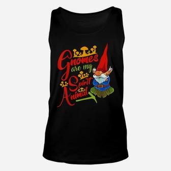 Funny Gnomes Are My Spirit Animal Cute Gnome Lovers Unisex Tank Top | Crazezy AU