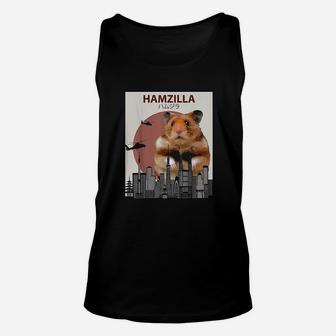Funny Hamster Hamzilla- Cute Gift For Hamster Lovers Unisex Tank Top | Crazezy