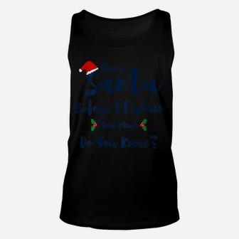 Funny Holiday Christmas Shirt Unisex Tank Top | Crazezy