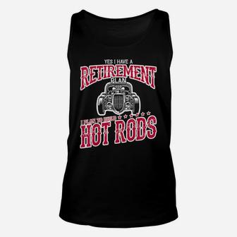 Funny Hot Rod Enthusiast Retirement Party Class Car Unisex Tank Top - Monsterry AU