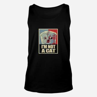 Funny Im Here Live Im Not A Cat Meme Zoom Humor Gifts Unisex Tank Top | Crazezy CA