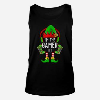 Funny Im The Gamer Elf Gaming Group Family Holiday Matching Unisex Tank Top | Crazezy