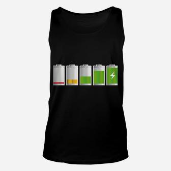 Funny Introvert Gift - My Social Battery With People Unisex Tank Top | Crazezy DE