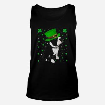 Funny Irish Leprechaun Hat Boston Terrier St Patricks Day Unisex Tank Top - Thegiftio UK