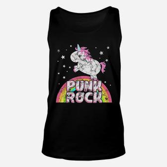 Funny Ironic Cool Unicorn Punk Rock Music Festival Unisex Tank Top - Thegiftio UK
