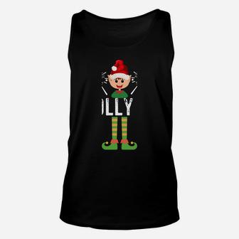 Funny Jolly Af Cute Christmas Elf Santa Hat For Men & Women Sweatshirt Unisex Tank Top | Crazezy DE