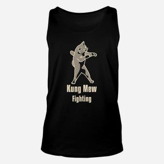 Funny Kung Mew Fighting Karate Cat Pet Lovers Unisex Tank Top | Crazezy UK