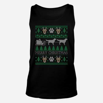 Funny Labrador Retriever Dog Lovers Ugly Christmas Xmas Sweatshirt Unisex Tank Top | Crazezy DE