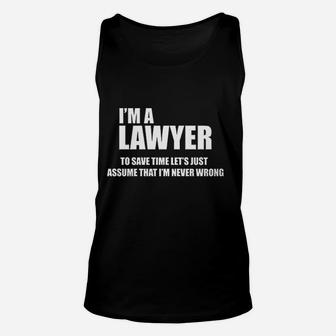Funny Lawyer Unisex Tank Top - Thegiftio UK