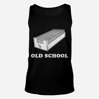 Funny Librarian Reading Old School Card Catalog Unisex Tank Top | Crazezy