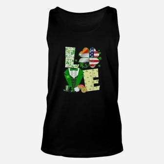 Funny Love Patrick Day Cute Unisex Tank Top - Monsterry