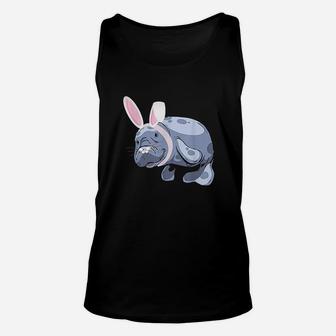 Funny Manatee Easter Bunny Unisex Tank Top | Crazezy