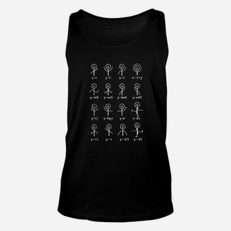 Funny Math Stick Figures Doing Functions Unisex Tank Top | Crazezy CA