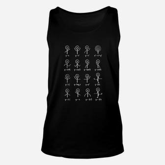 Funny Math Stick Figures Doing Functions Unisex Tank Top - Thegiftio