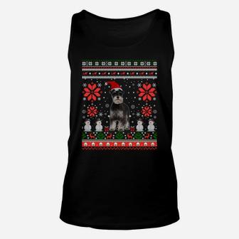 Funny Miniature Schnauzers Ugly Christmas Sweater Party Gift Sweatshirt Unisex Tank Top | Crazezy AU