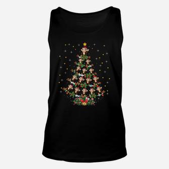Funny Monkeys Animal Lover Xmas Gift Monkey Christmas Tree Sweatshirt Unisex Tank Top | Crazezy AU