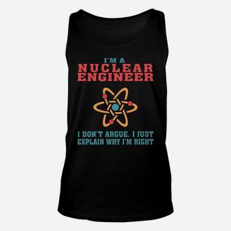 Funny Nuclear Engineer Gift For Graduation, Birthday Or Xmas Unisex Tank Top | Crazezy