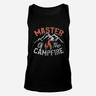 Funny Outdoor Camping Gifts Men Women Master Of Campfire Unisex Tank Top | Crazezy UK
