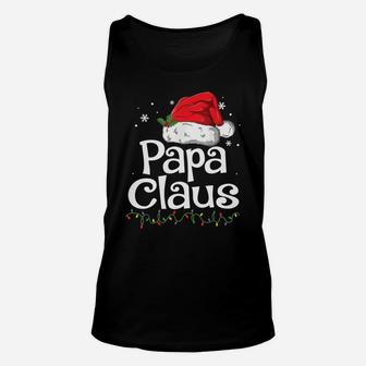 Funny Papa Claus Christmas Pajamas Santa Gift Unisex Tank Top | Crazezy