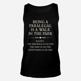 Funny Paralegal Design For Christmas, Birthday, National Day Unisex Tank Top | Crazezy