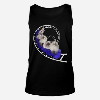 Funny Persian Cats Gifts Cat Lovers Roller Coaster Womens Unisex Tank Top | Crazezy DE