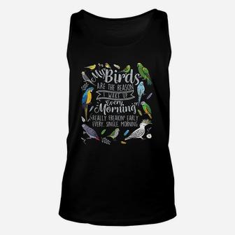 Funny Pet Parrot Bird With Macaw Unisex Tank Top | Crazezy