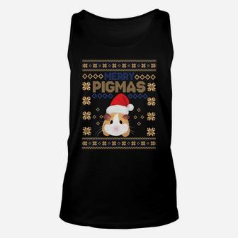 Funny Pigmas Guinea Pig Ugly Christmas Sweaters Sweatshirt Unisex Tank Top | Crazezy