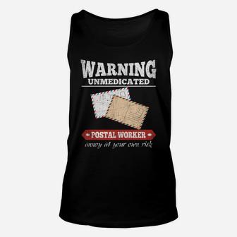 Funny Postal Worker Day Mailman Mail Carrier Tee Unisex Tank Top | Crazezy AU