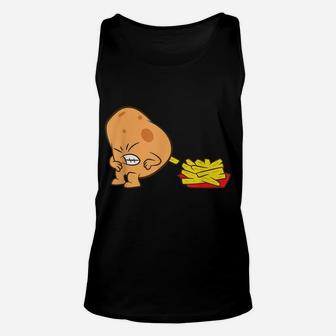 Funny Potato And French Fries Unisex Tank Top | Crazezy UK