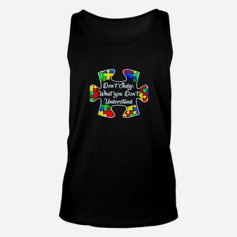 Funny Puzzle Piece Autism Awareness Unisex Tank Top - Monsterry