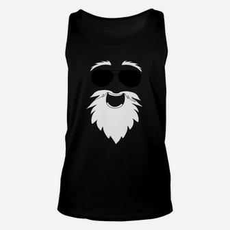 Funny Santa Claus Face Cool Christmas Gift Idea Unisex Tank Top | Crazezy